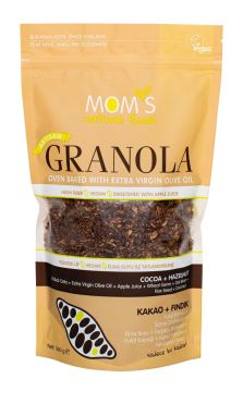 Mom's Natural Foods Cocoa And Hazelnut Granola, 360 g